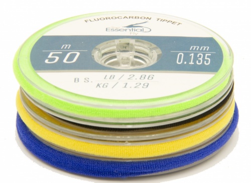 The Essential Fly Fluorocarbon Tippet 2.86Lb for Trout & Grayling Flyfishing (Length 54.6 Yds / 50m)